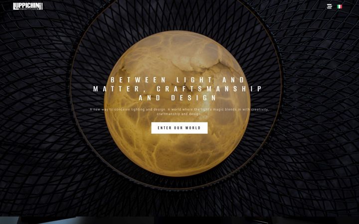 Skärmbild av luppichinilightingandesign.it