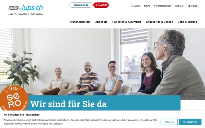 Screenshot of lups.ch