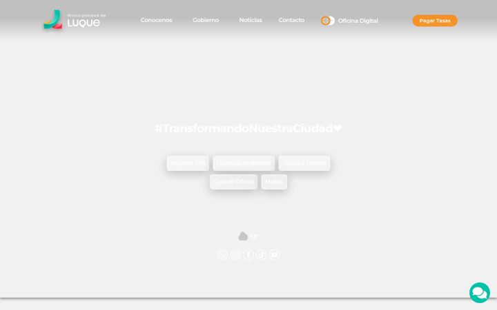 Screenshot of luque.gob.ar