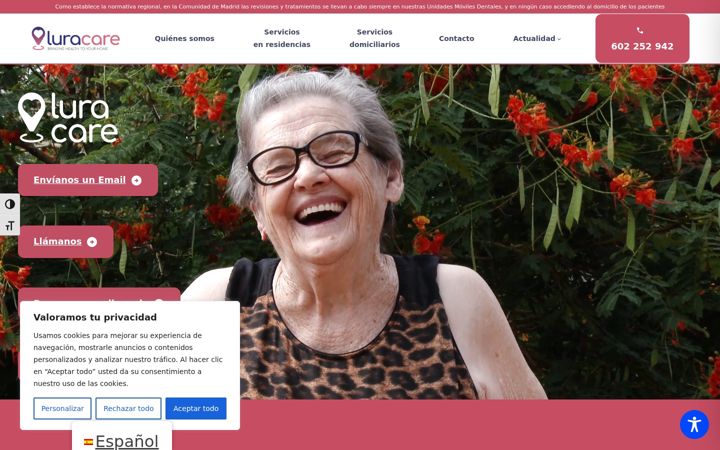 Screenshot of luracare.es