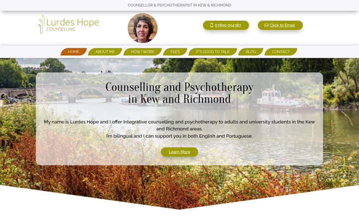 Screenshot of lurdes-hope.uk