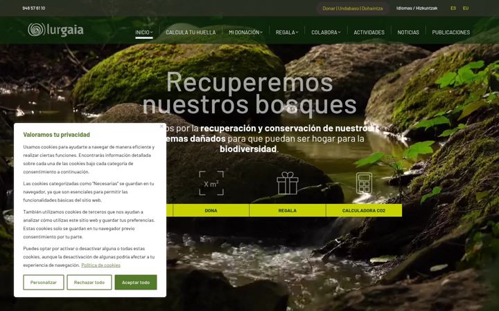 Screenshot of lurgaia.org
