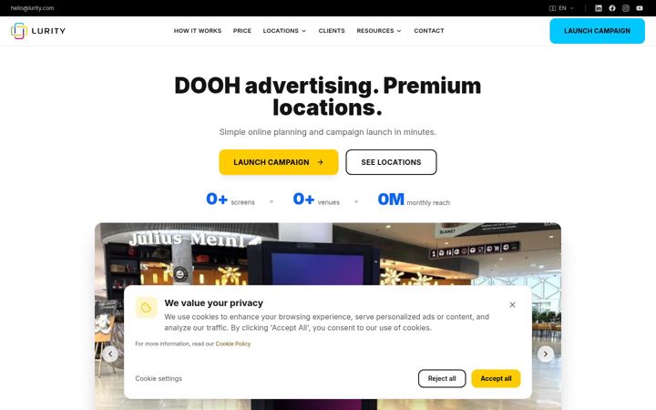 Screenshot of lurity.com