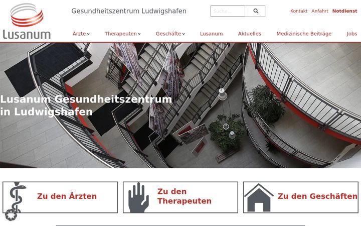 Screenshot of lusanum.de