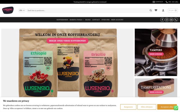 Screenshot of lusensio.nl