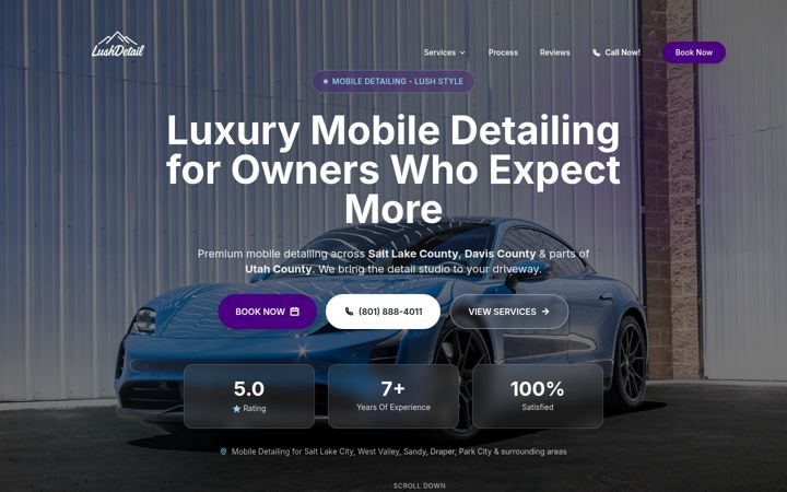 Screenshot of lushdetail.com