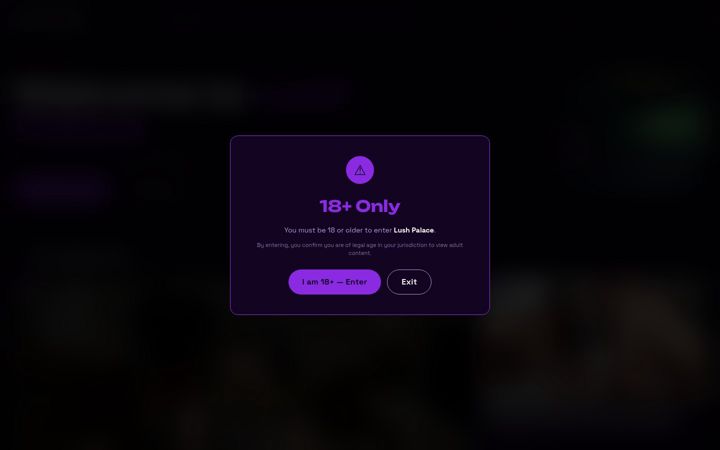 Screenshot of lushpalace.com