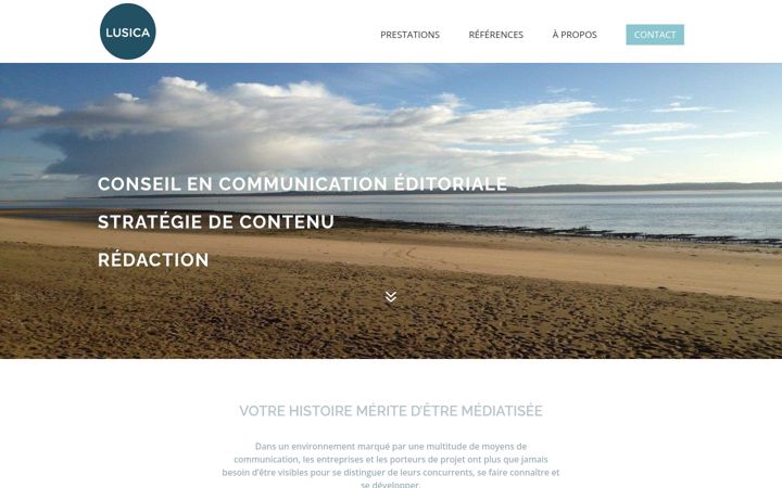 Screenshot of lusica.fr