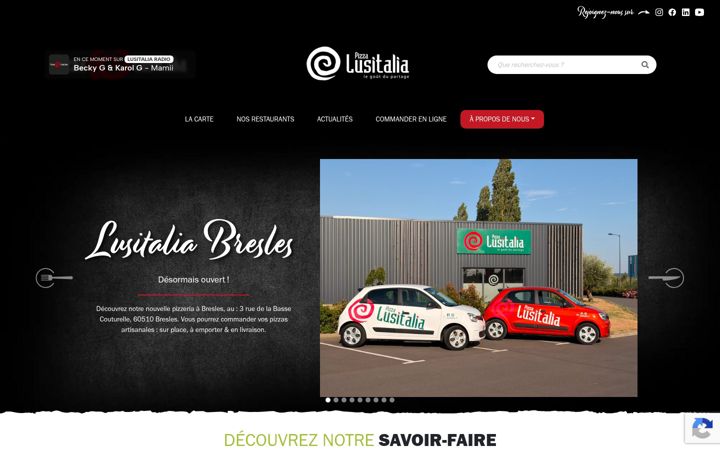 Screenshot of lusitalia.fr