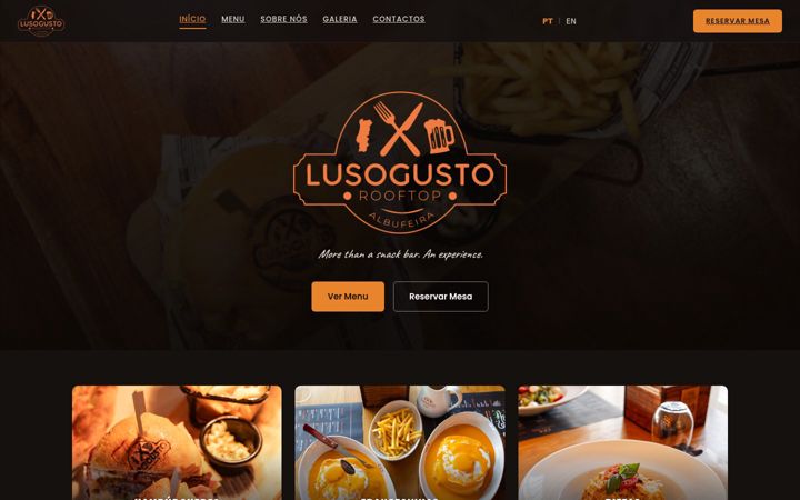 Screenshot of lusogusto.com
