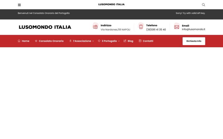 Screenshot of lusomondo.it