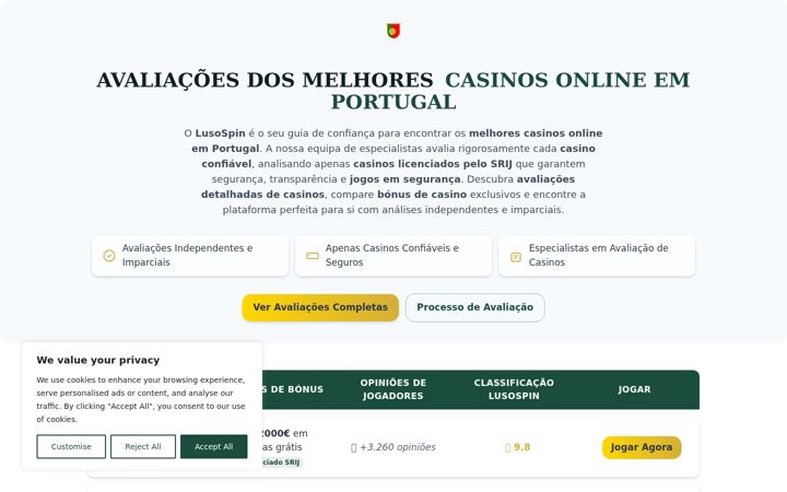 Screenshot of lusospin.net