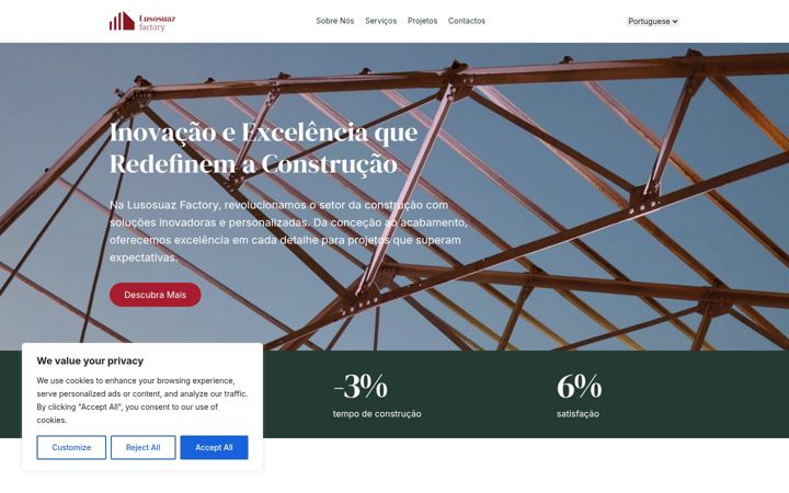 Screenshot of lusosuaz.com