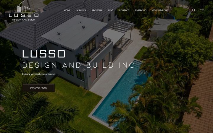 Screenshot of lussodesignandbuildinc.com