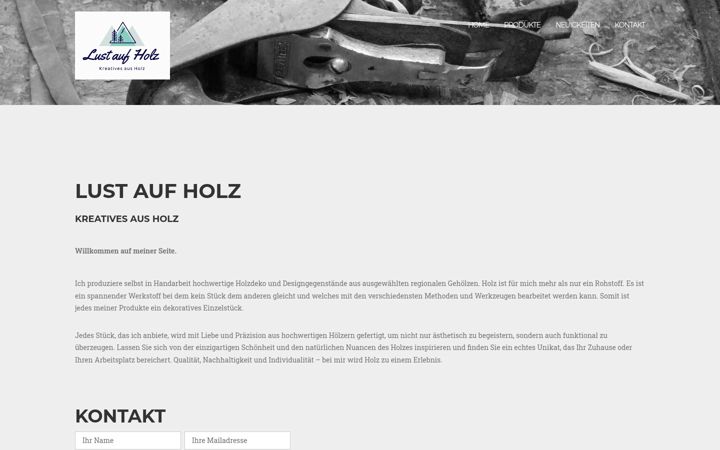 Screenshot of lust-auf-holz.com