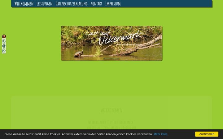 Screenshot of lust-auf-uckermark.de