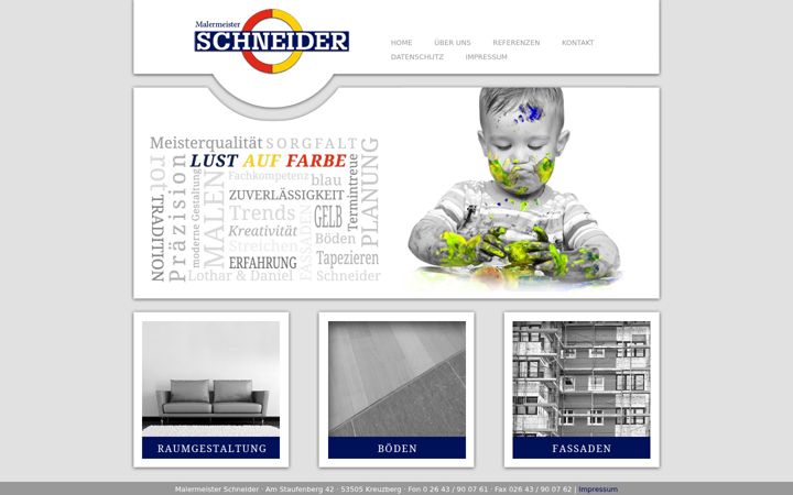 Screenshot of lustauffarbe.com