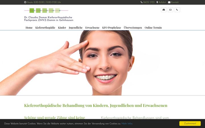 Screenshot of lustaufschoenezaehne.de