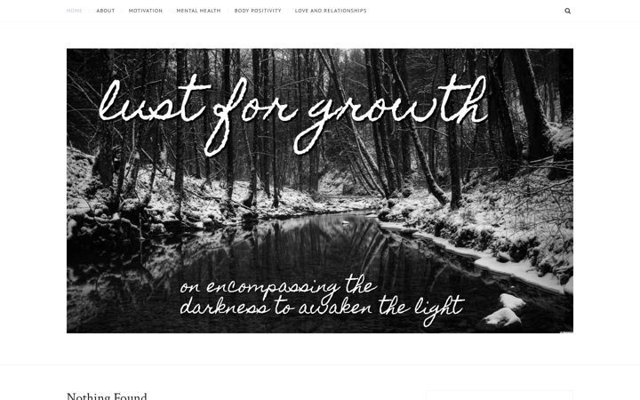 Screenshot of lustforgrowth.com