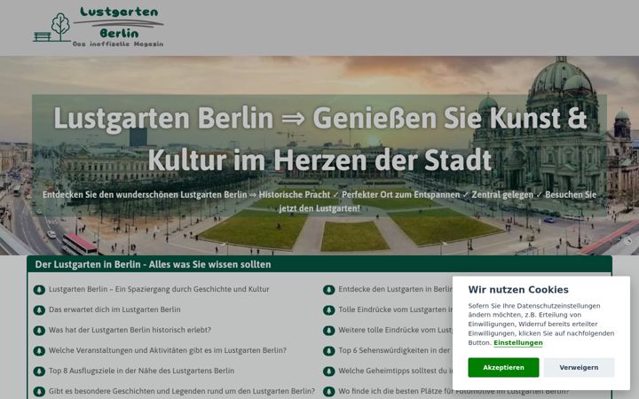 Screenshot of lustgarten-berlin.de