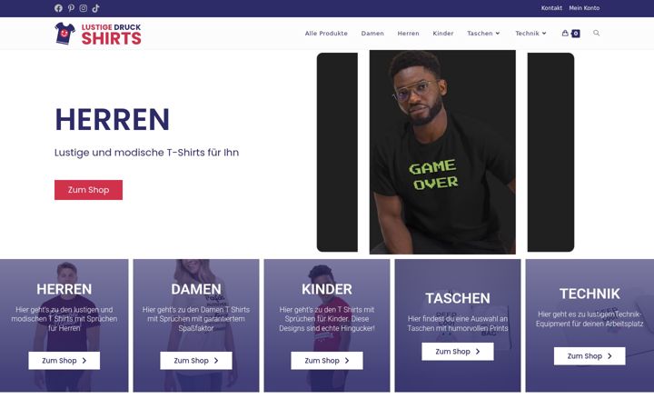 Screenshot of lustigedruckshirts.de