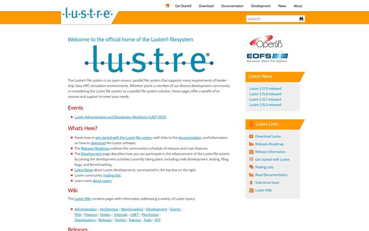 Képernyőkép: lustre.org
