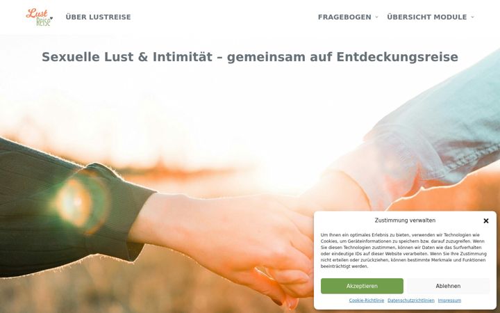 Screenshot of lustreise.ch