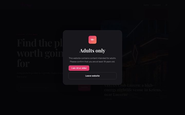 Screenshot of lustscanner.com