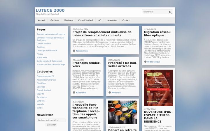 Screenshot of lutece2000.fr
