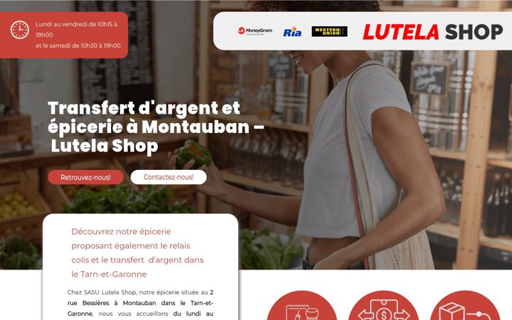 Screenshot of lutelashop.fr