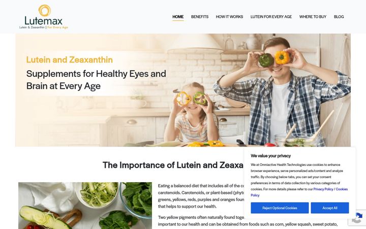Screenshot of lutemax.com