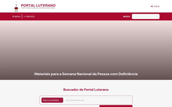 Screenshot of luterano.org.br