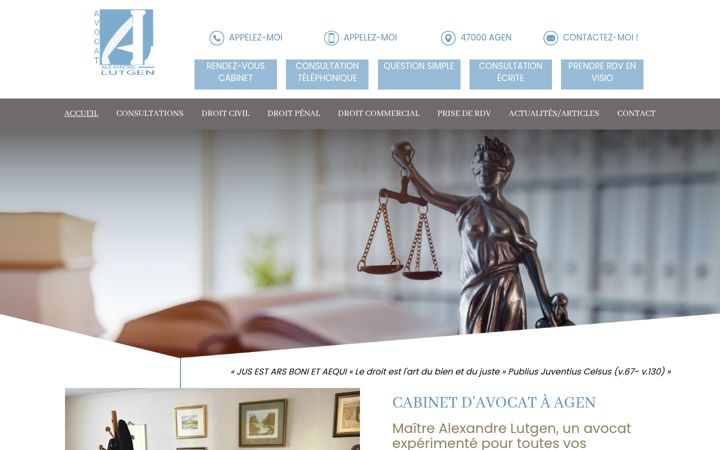 Screenshot of lutgen-avocat.fr