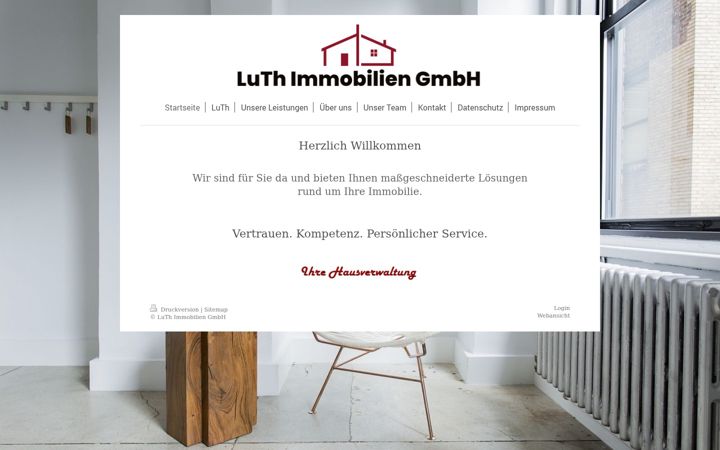 Screenshot of luth-immobilien.de