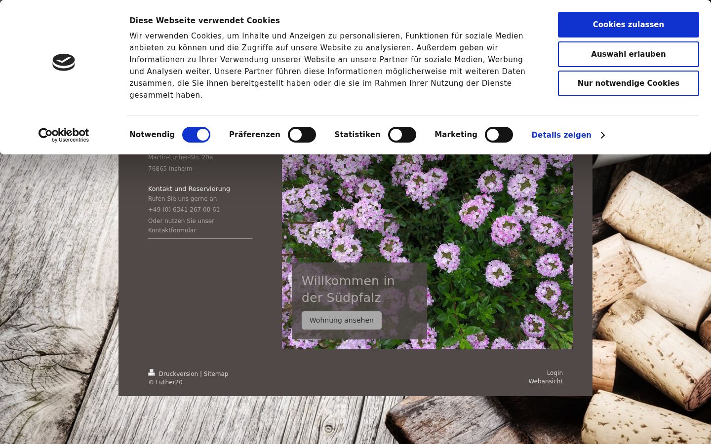 Screenshot van de toestemmingsbanner zoals getoond vóór enige interactie