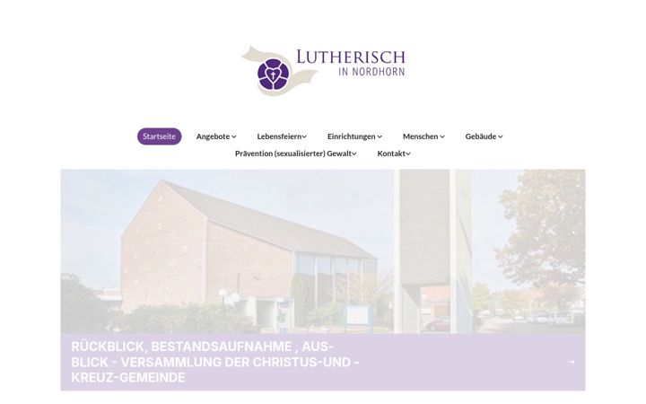 Screenshot of lutherisch-in-nordhorn.de