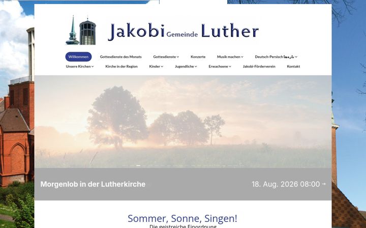 Screenshot of lutherjakobi.de