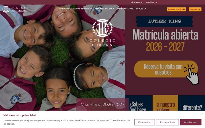 Screenshot of lutherking.com