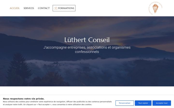 Screenshot of luthertconseil.com