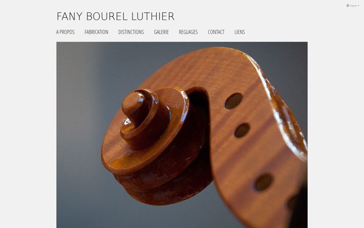 Screenshot of luthierfanybourel.com