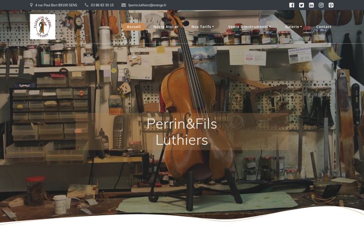 Screenshot of luthiersfrance.fr