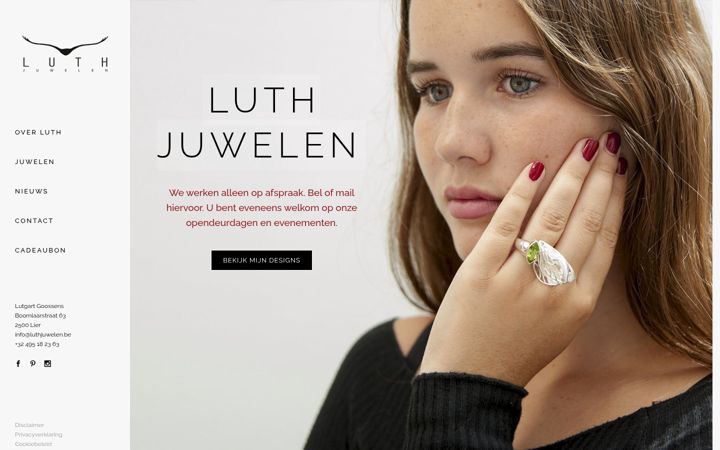 Screenshot of luthjuwelen.be