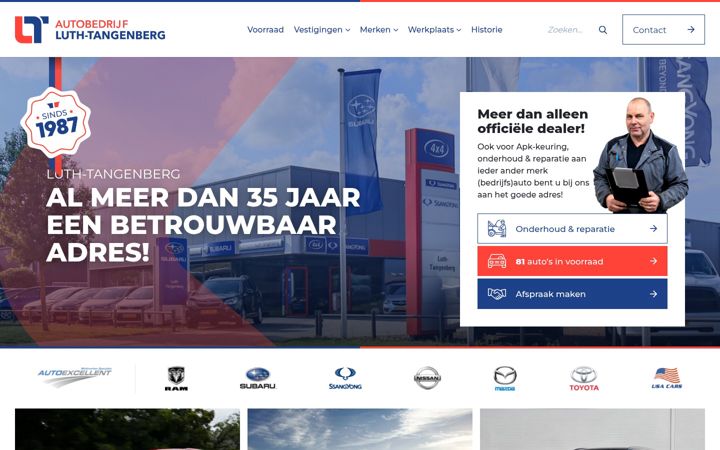 Screenshot of luthtangenberg.nl
