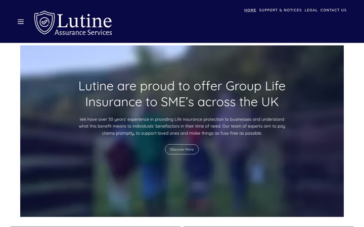 Screenshot of lutine.co.uk