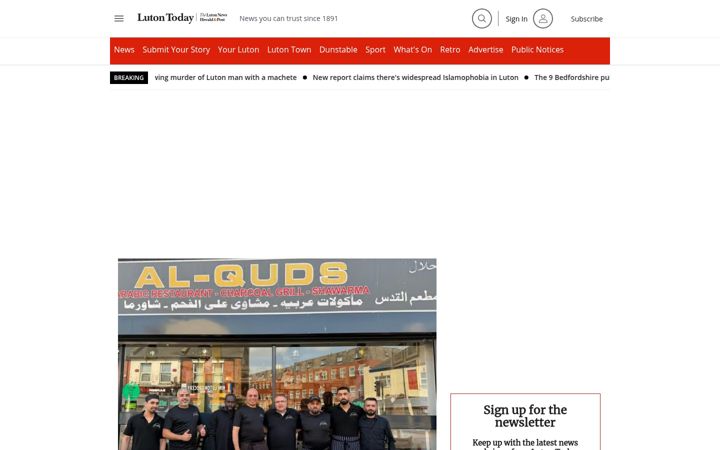 Screenshot von lutontoday.co.uk