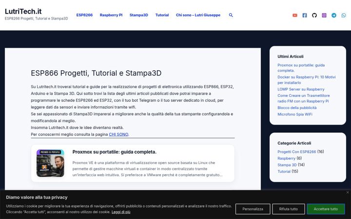 Screenshot of lutritech.it