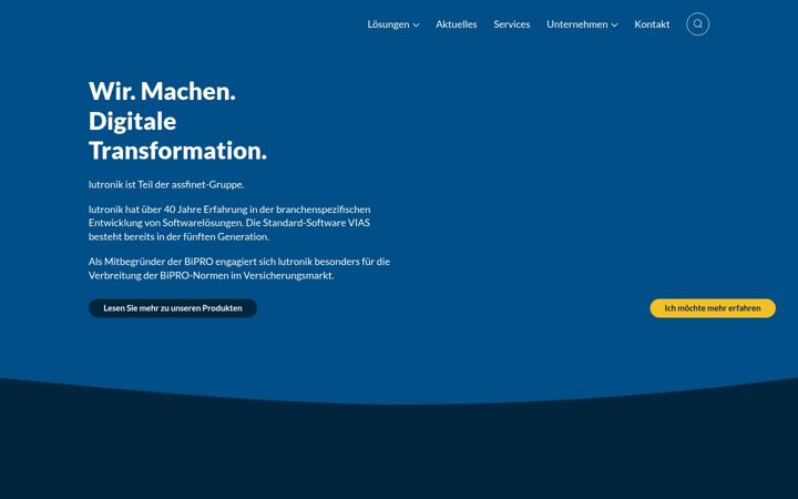 Screenshot of lutronik.de