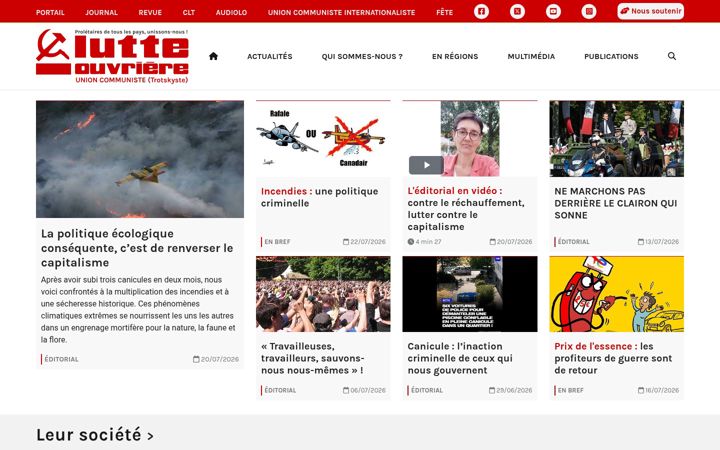 Screenshot of lutte-ouvriere.org