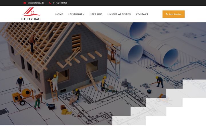 Screenshot of lutterbau.de