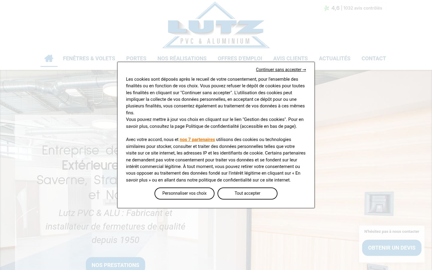 Screenshot tal-banner tal-kunsens muri qabel kwalunkwe interazzjoni
